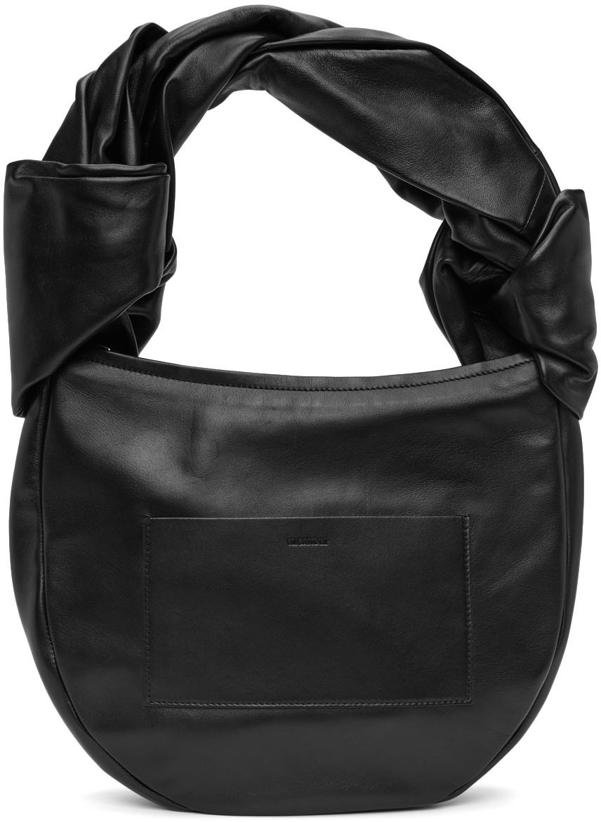 Jil Sander Small Twisted Leather Top-Handle Bag