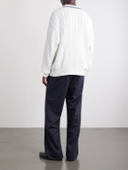 Polo Ralph Lauren - Cable-Knit Cotton and Linen-Blend Sweater - Neutrals