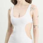 SKIMS Women's Cotton Jersey Cut-Out Mini Dress in Marble