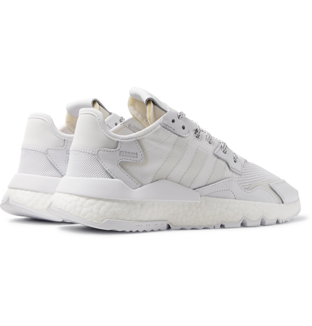 Adidas originals nite jogger ripstop mesh suede and leather sale sneakers