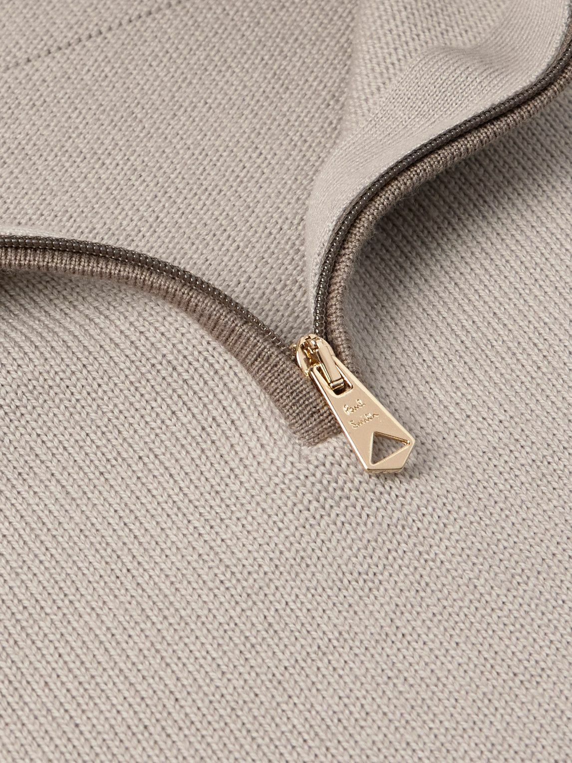 Paul Smith - Merino Wool Half-Zip Sweater - Neutrals Paul Smith