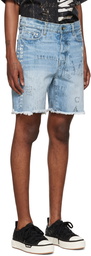 AMIRI Blue Military Stencil Shorts