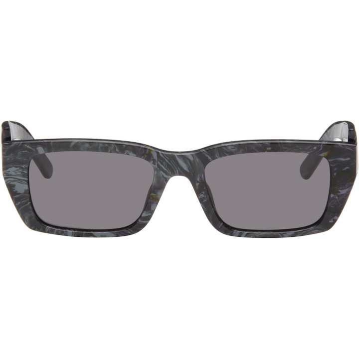 Photo: Palm Angels Gray Palm Sunglasses