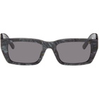 Palm Angels Gray Palm Sunglasses
