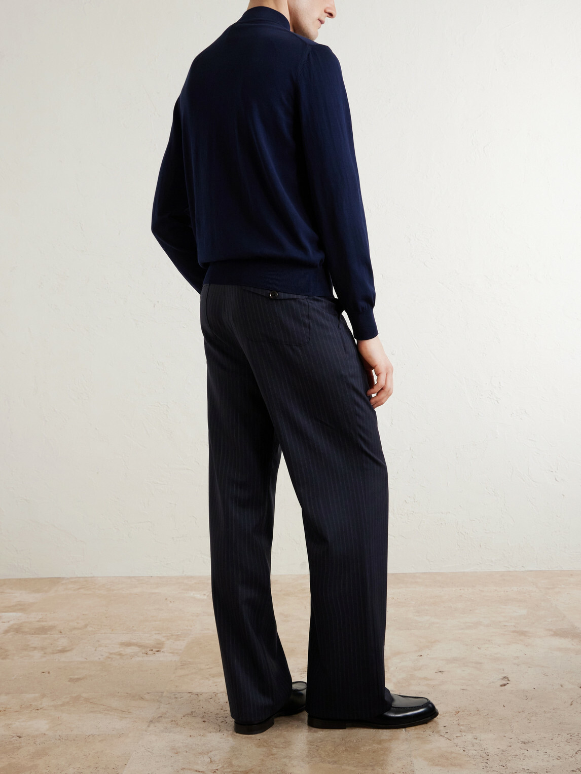 Canali - Cotton Half-Zip Sweater - Blue