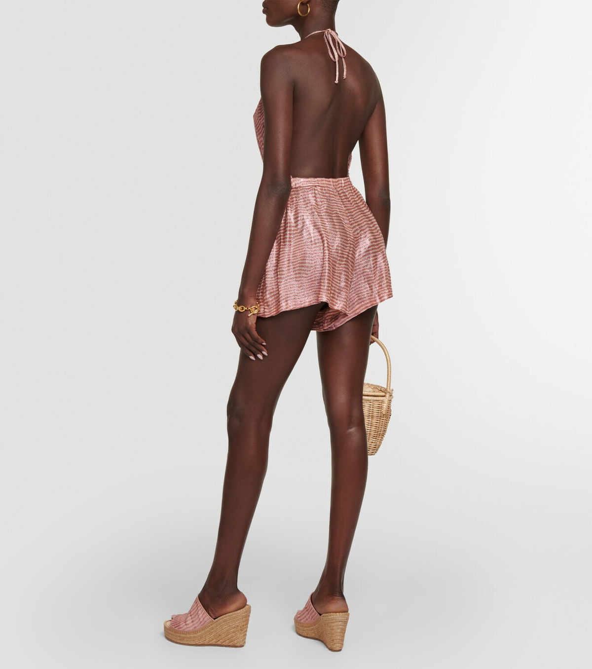Missoni Mare Jacquard halterneck playsuit