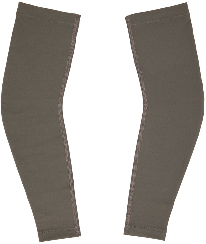 Photo: Satisfy Taupe Coffee Thermal Arm Warmers