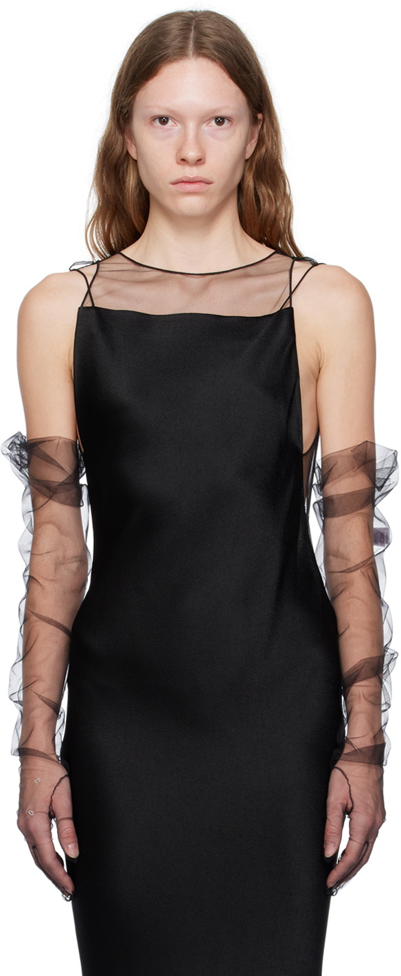 Maison Margiela Black Sheer Gloves