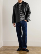 Nudie Jeans - Ferry Full-Grain Leather Jacket - Black