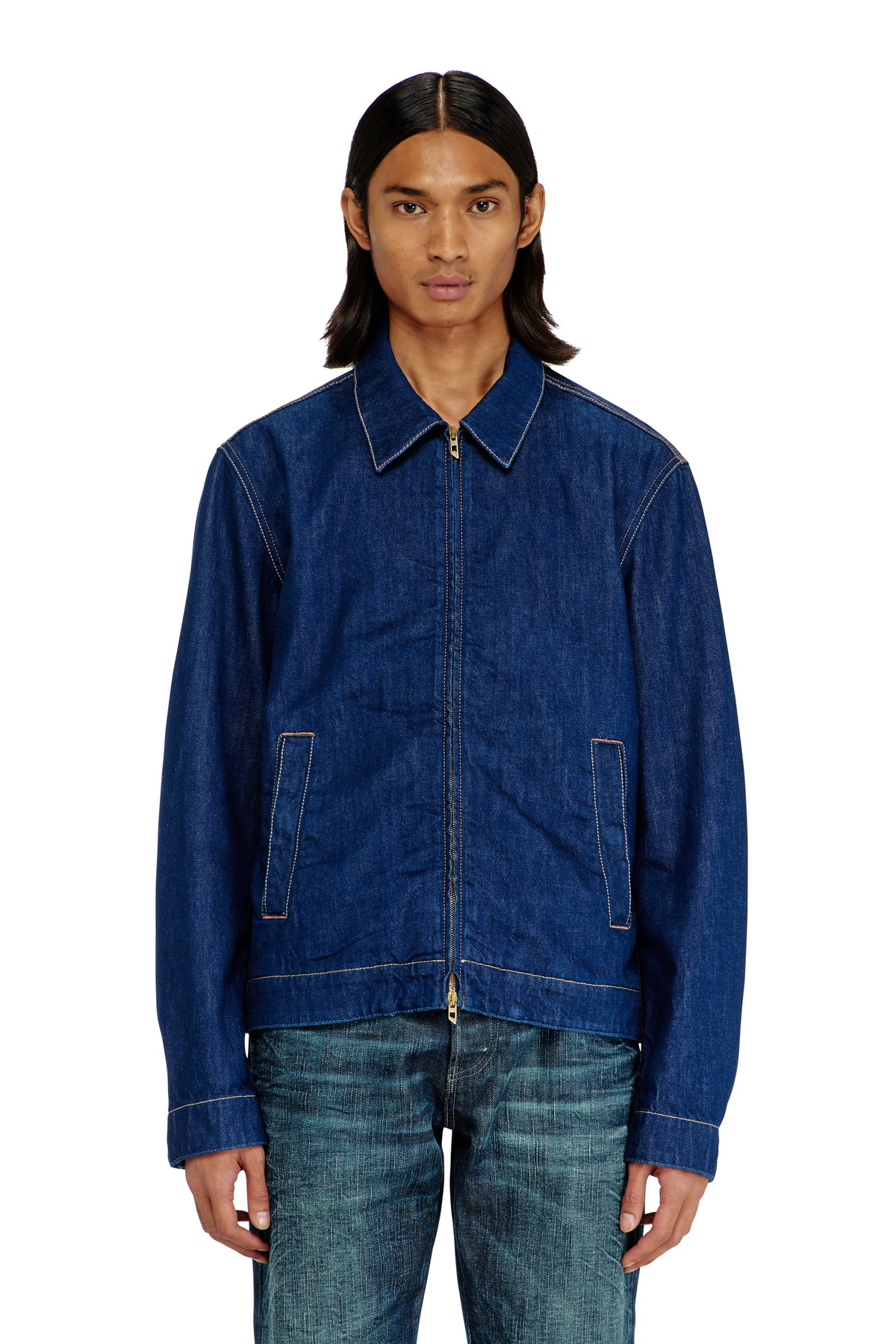 Diesel Red Tag Indigo Shayne Oliver Edition Denim Turbo Jacket Diesel