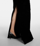 Mugler re/edit Les Méduses velvet corset gown