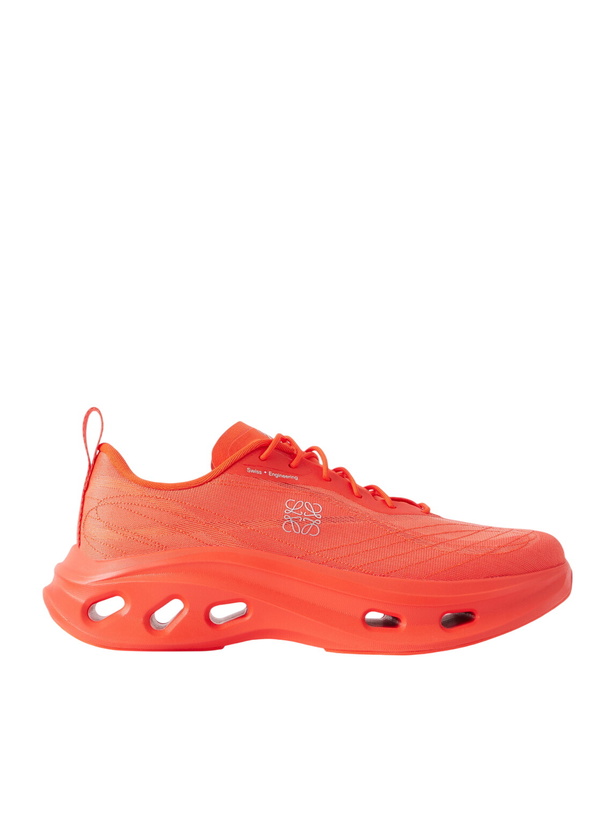 Photo: LOEWE - On Cloudtilt Rubber-Trimmed Mesh Sneakers - Orange