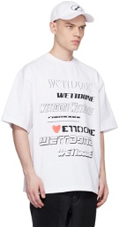 We11done White Printed T-Shirt