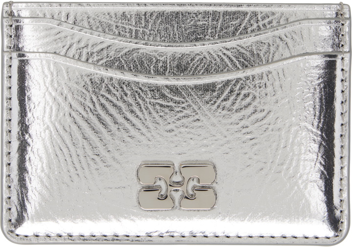 Photo: GANNI Silver Metallic Bou Card Holder