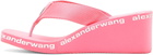 Alexander Wang Pink AW Wedge Flip Flop Sandals