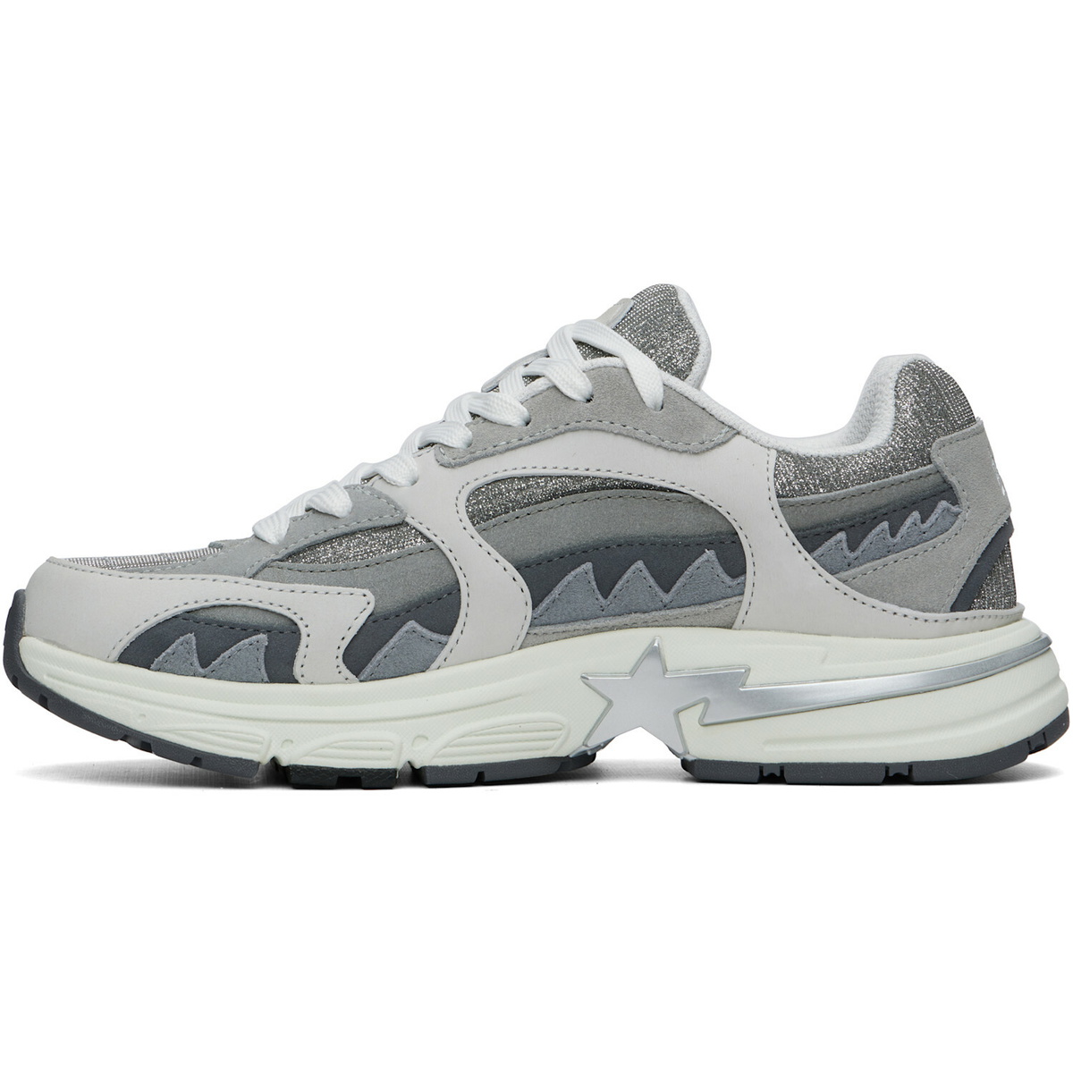 BAPE Gray BAPE Shark STA #1 Sneakers