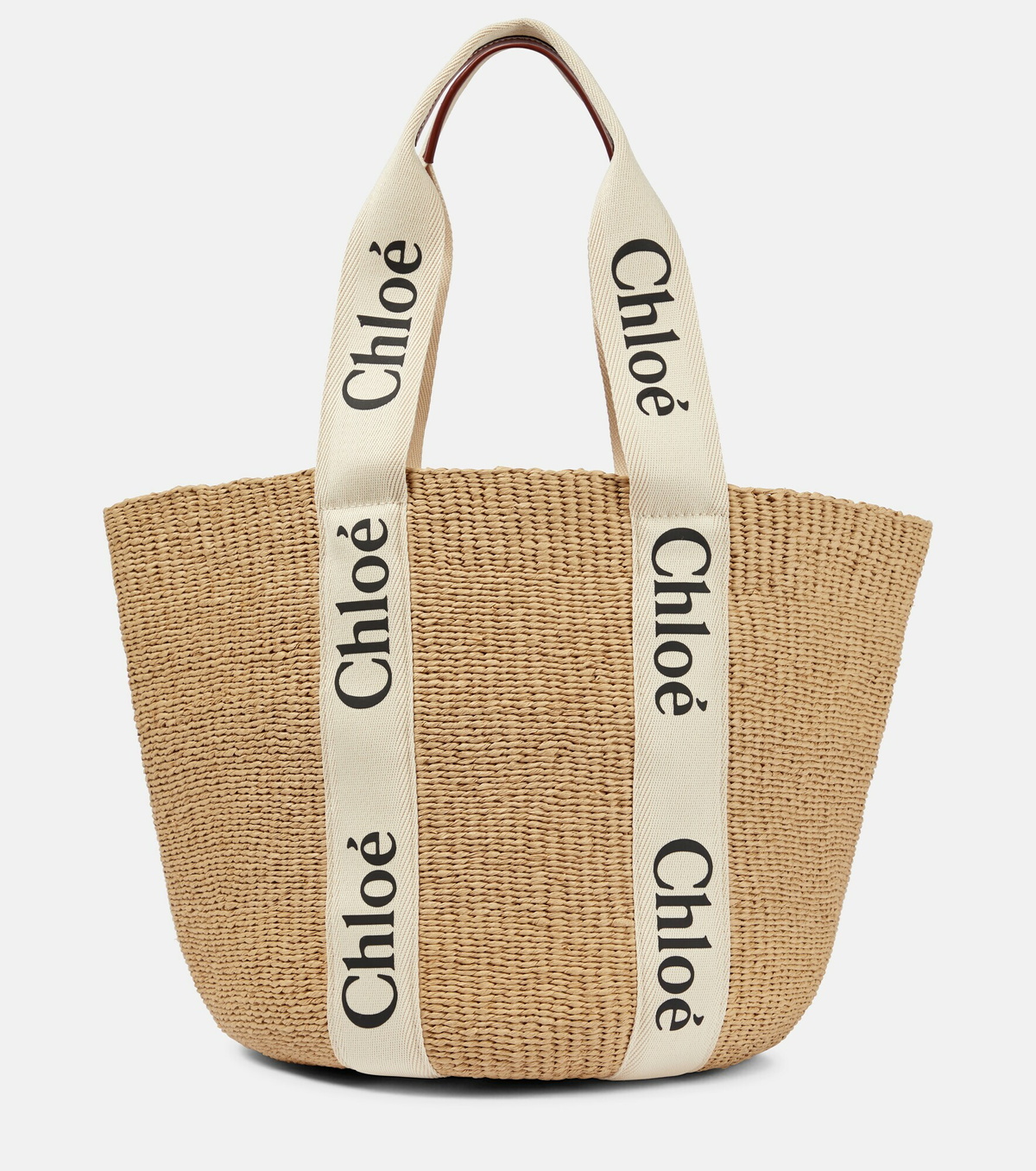 ハンドバッグ Large Woody raffia tote bag Chloe - x Mifuko Woody Large raffia tote Chloe