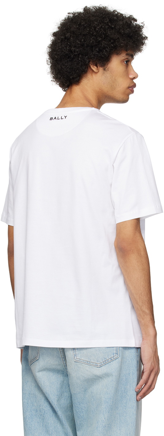 Bally White Crewneck T-Shirt Bally