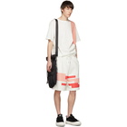 Feng Chen Wang White and Pink Contrast T-Shirt