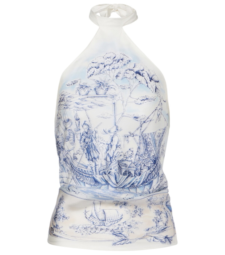 Photo: Ferragamo Self-tie silk top
