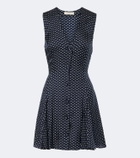 Dôen Aubrey polka dot silk-blend minidress