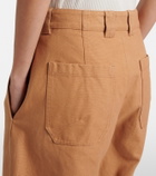 Chloé Cropped barrel-leg pants
