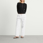 Nothing Written Women's Lazy Cotton Drawstring Pants in White