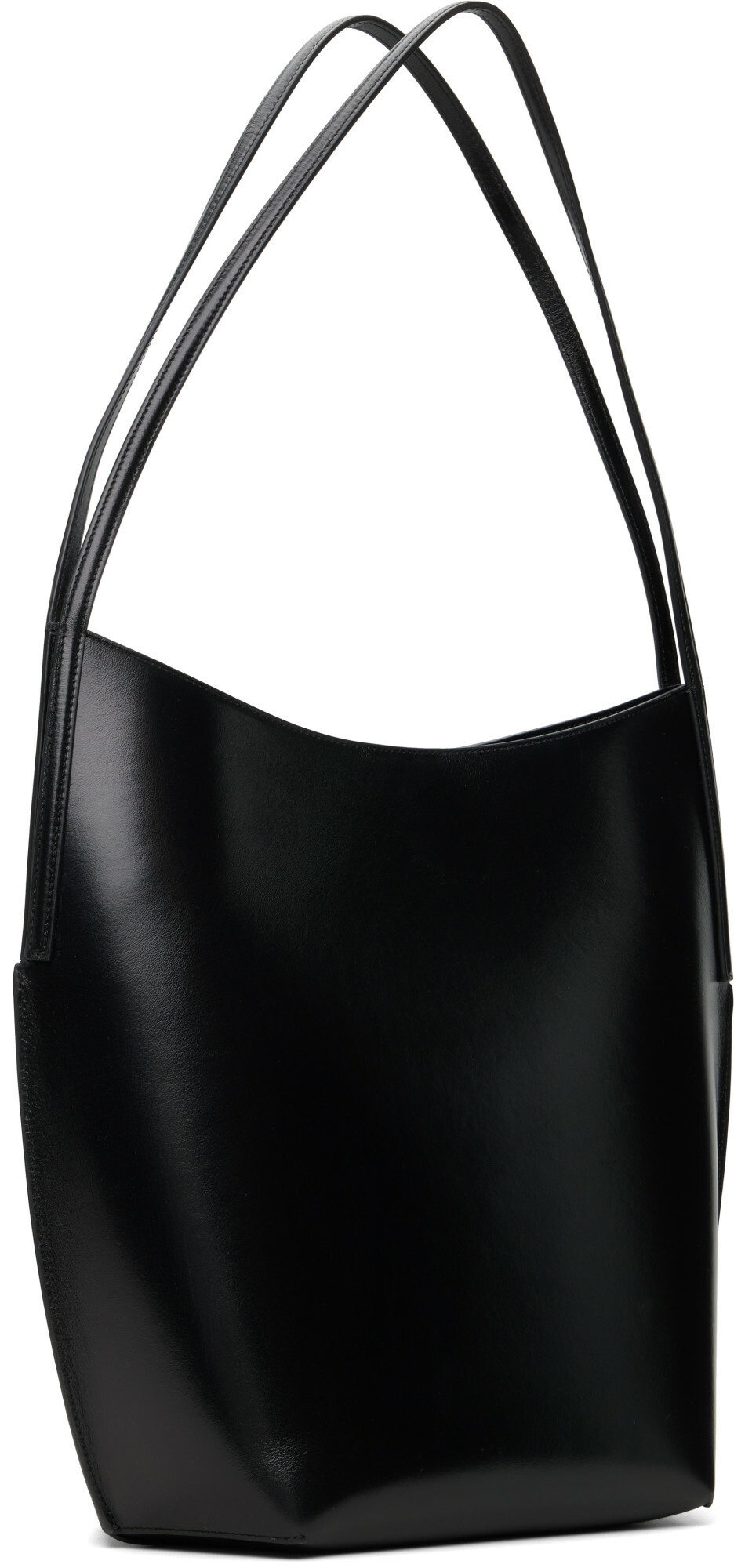 Jil Sander Black Kante Tote Bag