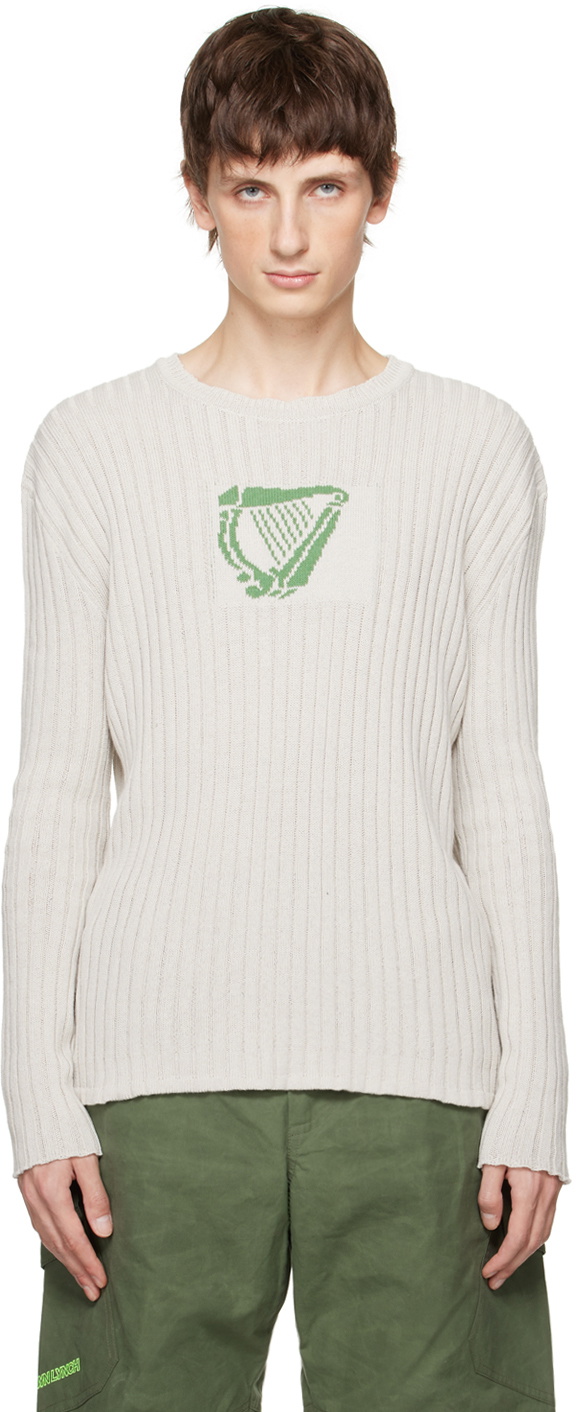 Robyn Lynch Gray Jacquard Long Sleeve T-Shirt