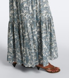 Veronica Beard Sama printed tiered silk-blend maxi dress