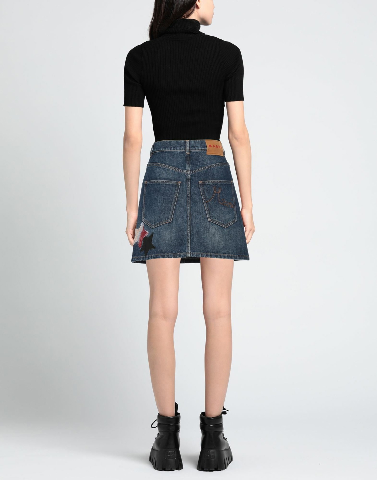 Marni Womens Denim skirt in Blue
