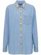 WEEKEND MAX MARA Udine Embellished Denim Shirt