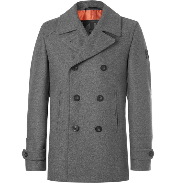 Photo: Belstaff - Duran Double-Breasted Virgin Wool-Blend Overcoat - Men - Gray