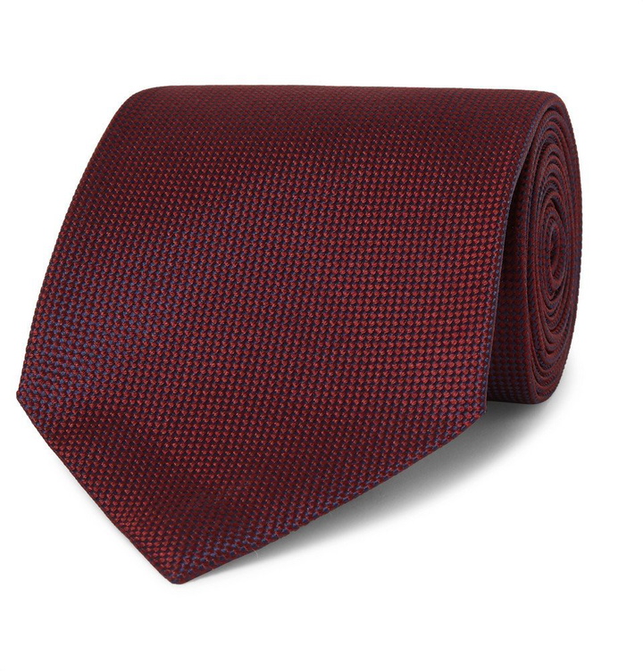 Photo: Ermenegildo Zegna - 8cm Silk Tie - Burgundy