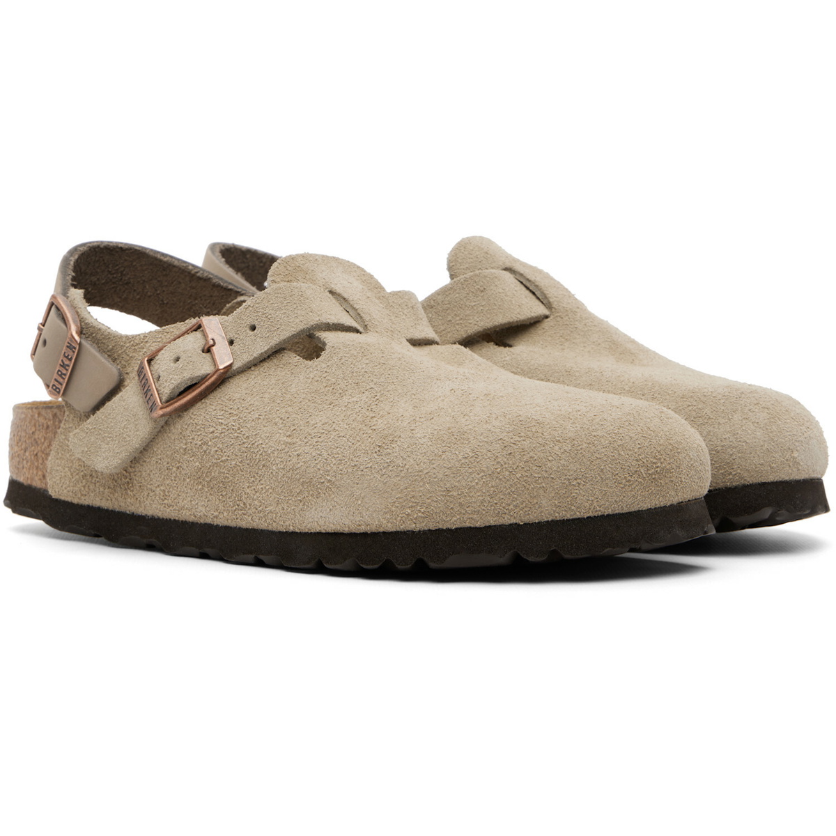 Birkenstock Taupe Narrow Tokio Loafers