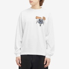 Brain Dead Men's Cosmic Debris Long Sleeve T-Shirt in White
