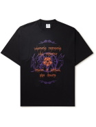 VETEMENTS - Oversized Logo-Print Cotton-Jersey T-Shirt - Black