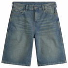 Dickies Men's 958 Loose Denim Shorts in Khaki Tinted Blue