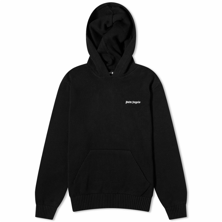 Photo: Palm Angels Men's Classic Popover Hoody in Black