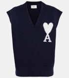 Ami Paris Ami de Cœur wool sweater vest