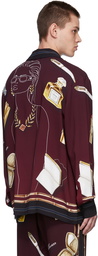 Casablanca Burgundy Day Pyjama Shirt