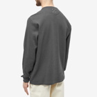 Dickies x POP Trading Company Long Sleeve Waffle T-Shirt in Charcoal Grey