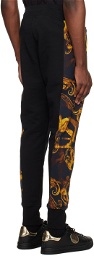 Versace Jeans Couture Black Watercolour Couture Sweatpants