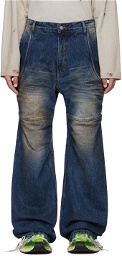 We11done Navy Wire Jeans