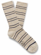 Nudie Jeans - Striped Ribbed-Knit Socks