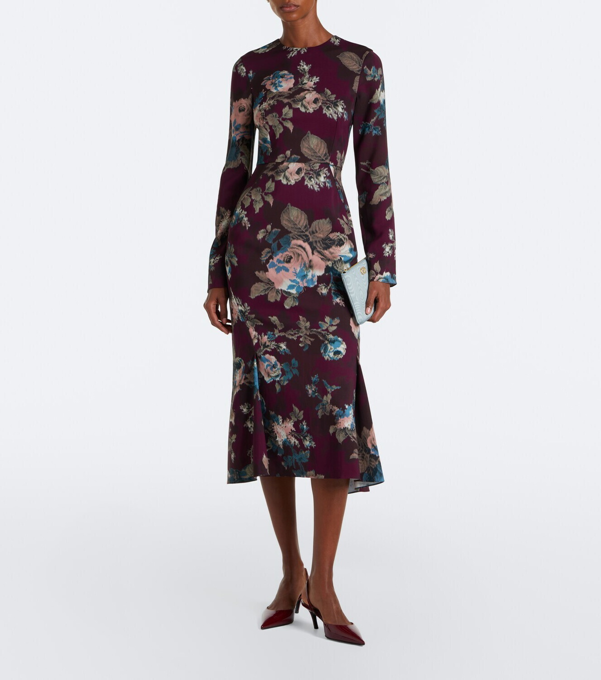 Erdem Floral cady midi dress
