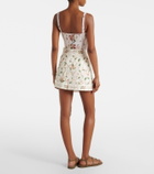 Agua by Agua Bendita Luna printed linen beach cover-up