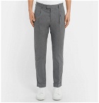 Hartford - Pleated Cotton Trousers - Men - Gray