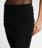 Nensi Dojaka Cropped tulle-trimmed leggings