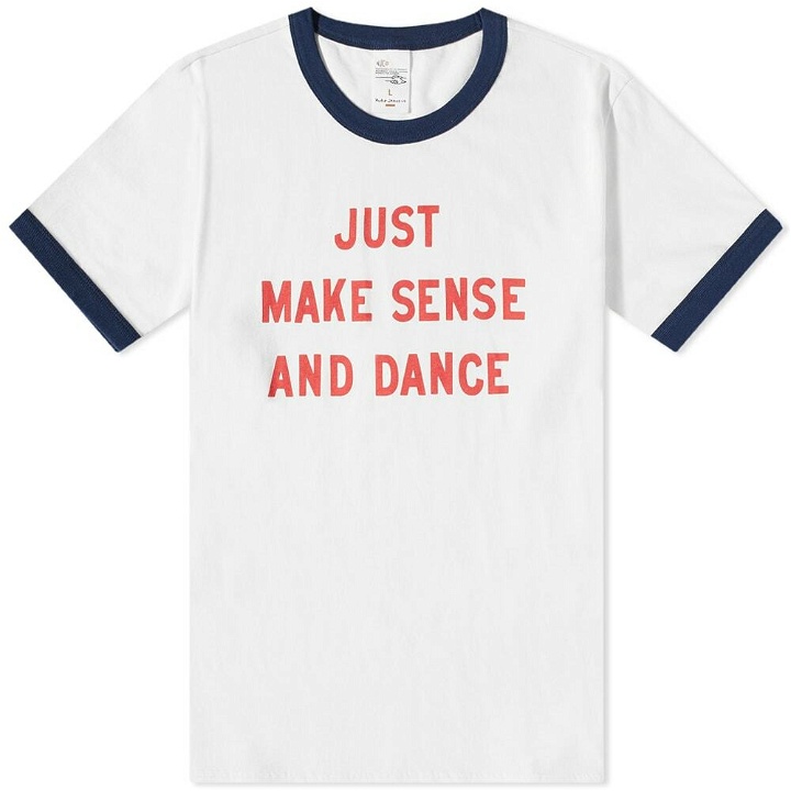 Photo: Nudie Jeans Co Men's Nudie Jeans Dance T-Shirt in Chalk White